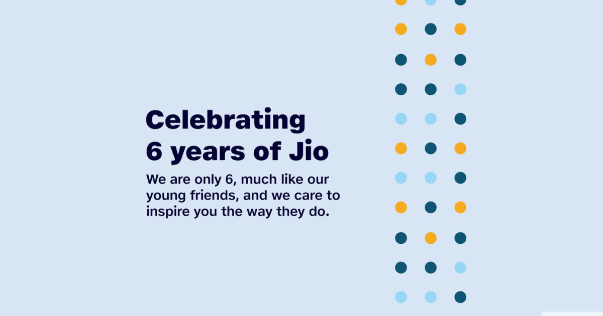 Jio invites 6-year-olds for their 6th birthday